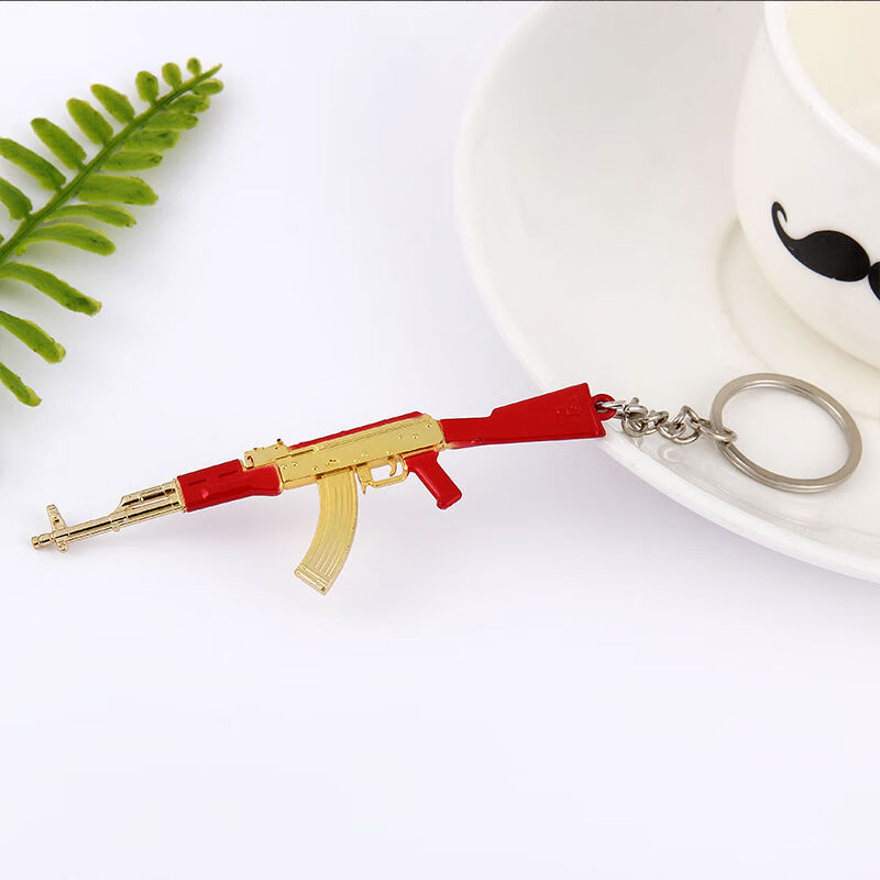 屿汐新品ak47钥匙扣绝地求生皮肤98和平精英吃鸡游戏钥匙扣416迷你小