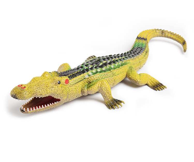 软胶鳄鱼模型女男孩儿童男童大小号仿真动物玩具扬子鳄 超大号鳄鱼#2