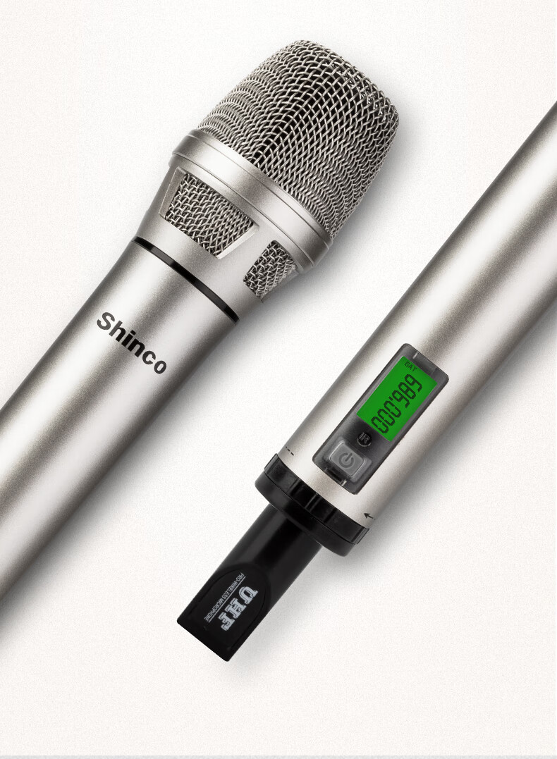shinco新科真分集无线话筒一拖二大型舞台演出学校会议活动专用无线