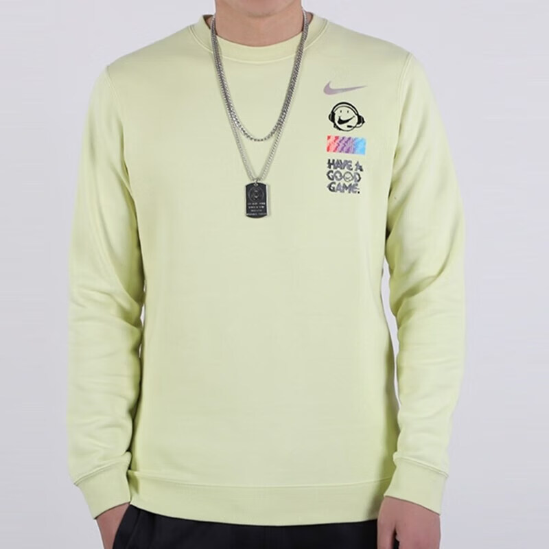 耐克(nike)nike 耐克(nike) 耐克男子笑脸加绒保暖运动休闲套头衫卫衣