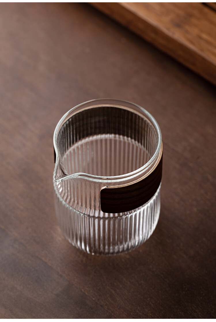 茶具一套茶器全套磁吸茶具不能 日式锤纹玻璃公道杯加厚耐热公杯分