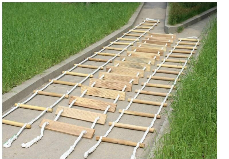 软梯绳梯尼龙软梯安全防滑软梯子户外攀爬工程梯救生逃生梯消防梯木板