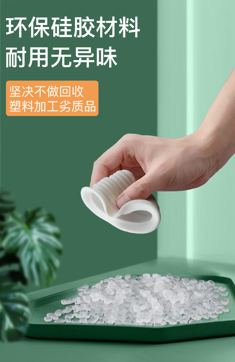 厨房下水管密封圈塞洗手盆套下水管道封口盖防返臭神器wt.