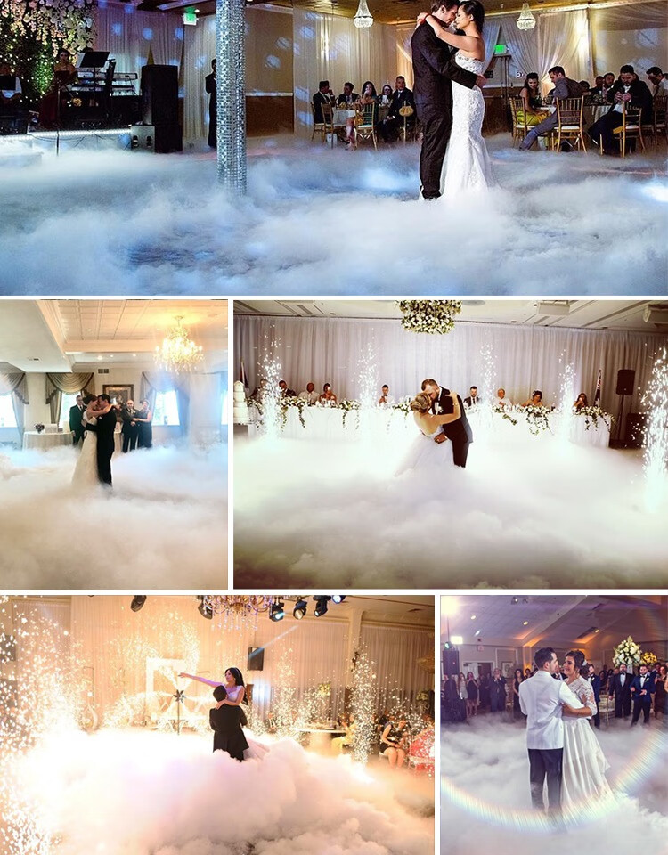 新款小型舞台干冰机婚礼演出3500w大功率烟雾道具水雾机 婚庆 6000w