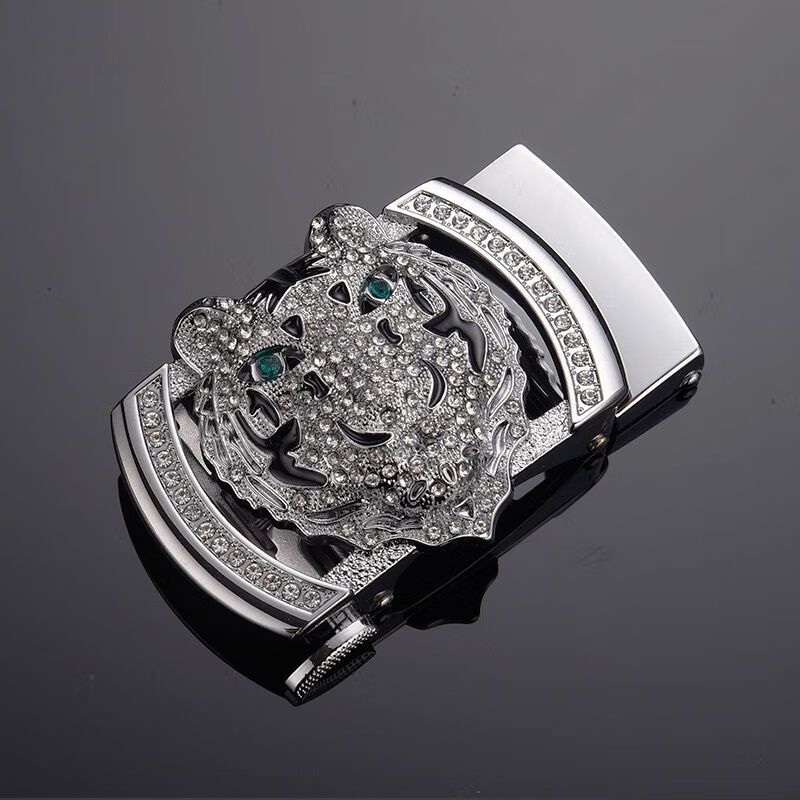 男女红皮带自动扣新婚裤腰带虎头01金色单条皮带115cm160斤以下适合