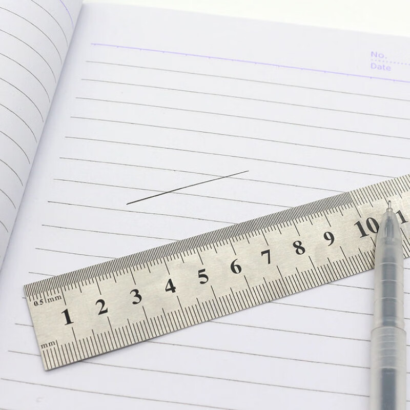 钢直尺15 20cm厘米钢板尺 刻度尺 钢皮尺 绘图钢尺子手动测量工具 15