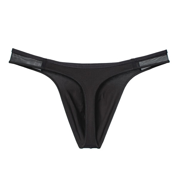 云曼男士性感丁字裤纯棉一根线细带无痕纯色运动透气个性内裤情趣t裤