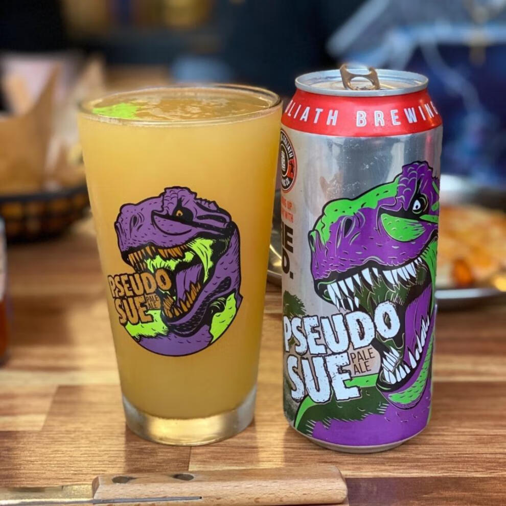 击倒巨人暴龙苏美式双倍浑浊ipa精酿啤酒美国473ml6听暴龙苏