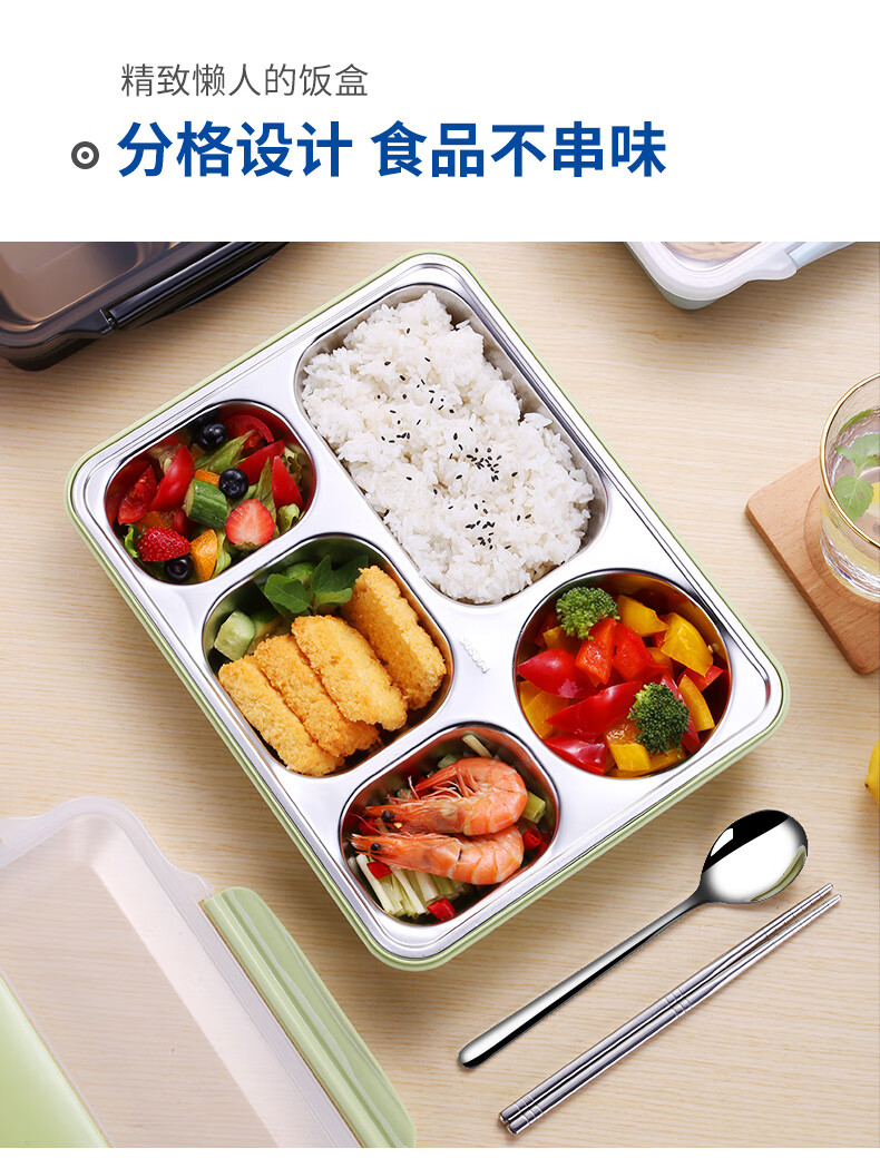 大容量304不锈钢食堂高中学生便当饭盒男上班族可微波炉加热大号20l果