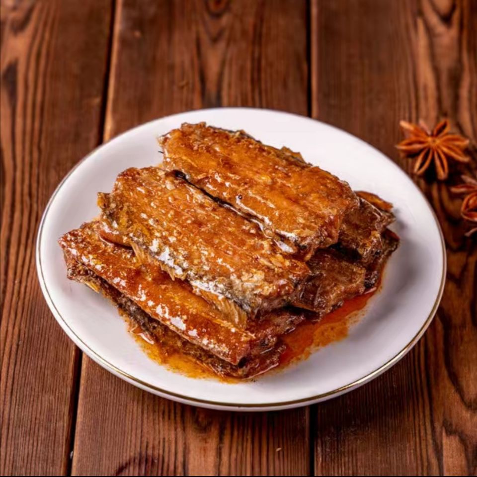 酥骨带鱼罐头 三渔圣冈酥骨带鱼罐头五香味410克下