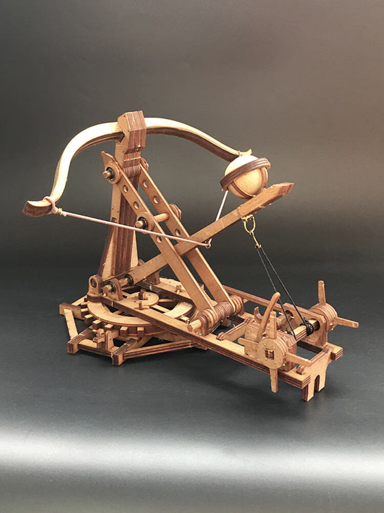 投石机古代战车模型 旋转式投石机古代战车古战车模型投石车攻城车