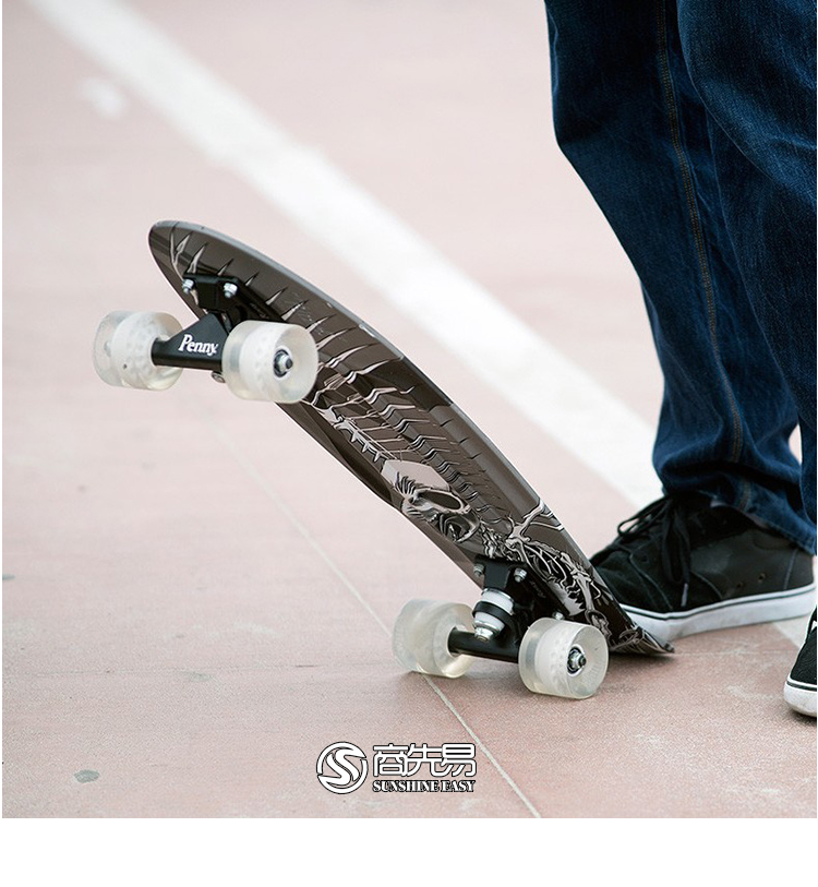 漂移板成人品牌penny鱼板小鱼板滑板简单便携时尚系列penny陆地冲浪板