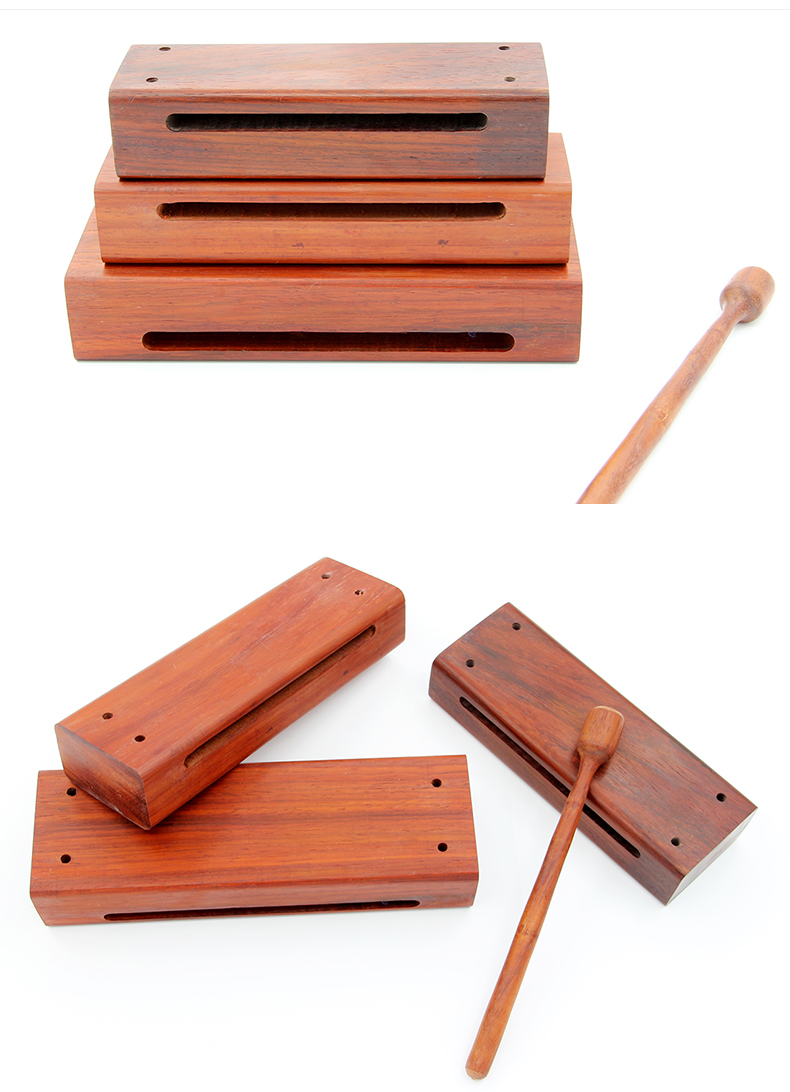 恒日晟梆子乐器红花梨中音南梆子非洲紫檀戏剧方梆子京剧北梆子枣木小