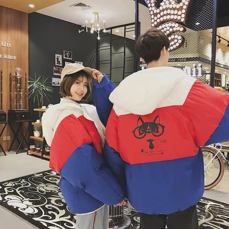 高品质羽绒服男男冬季外套短款加厚学生韩版休闲宽松版情侣面包服潮有