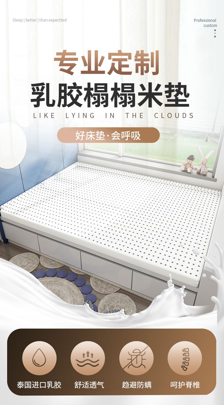 榻榻米垫子定制定做塌塌米乳胶垫订制任意尺寸能见度订做踏踏米床垫 【定制专拍】每平方价格【联系客服·享底价】