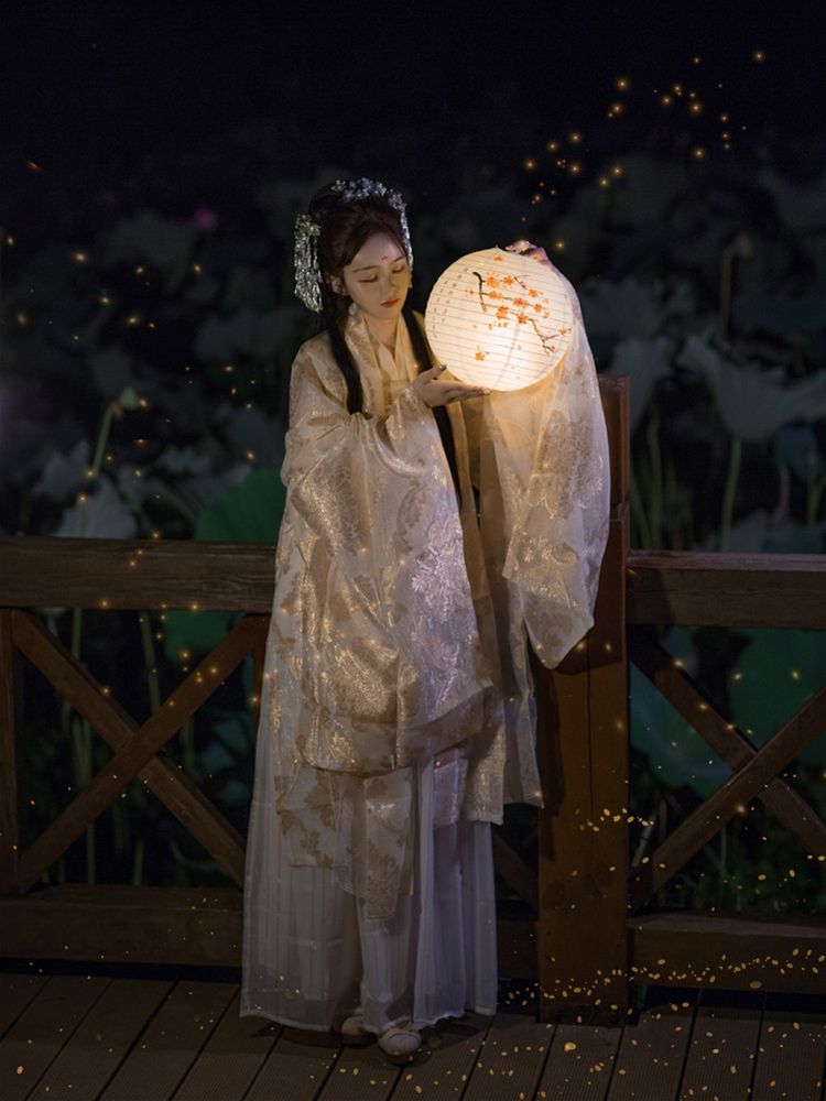 古装女汉服齐胸汉服女古装仙气飘逸齐胸齐腰襦裙夏季 沧海赋齐腰款