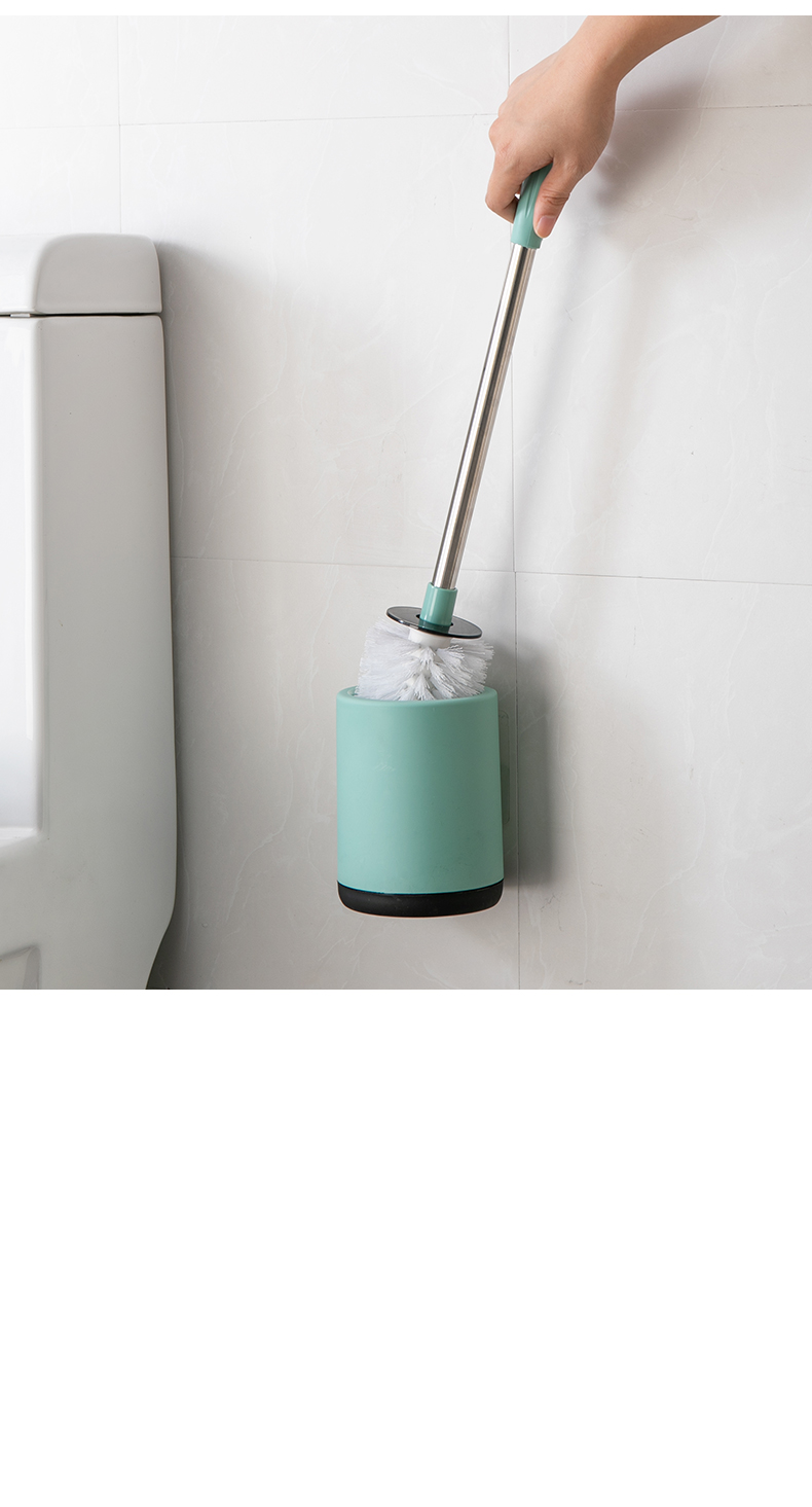 igiftfire马桶刷套装坐便器清洁刷不锈钢长柄洗厕所刷子卫生间无死角