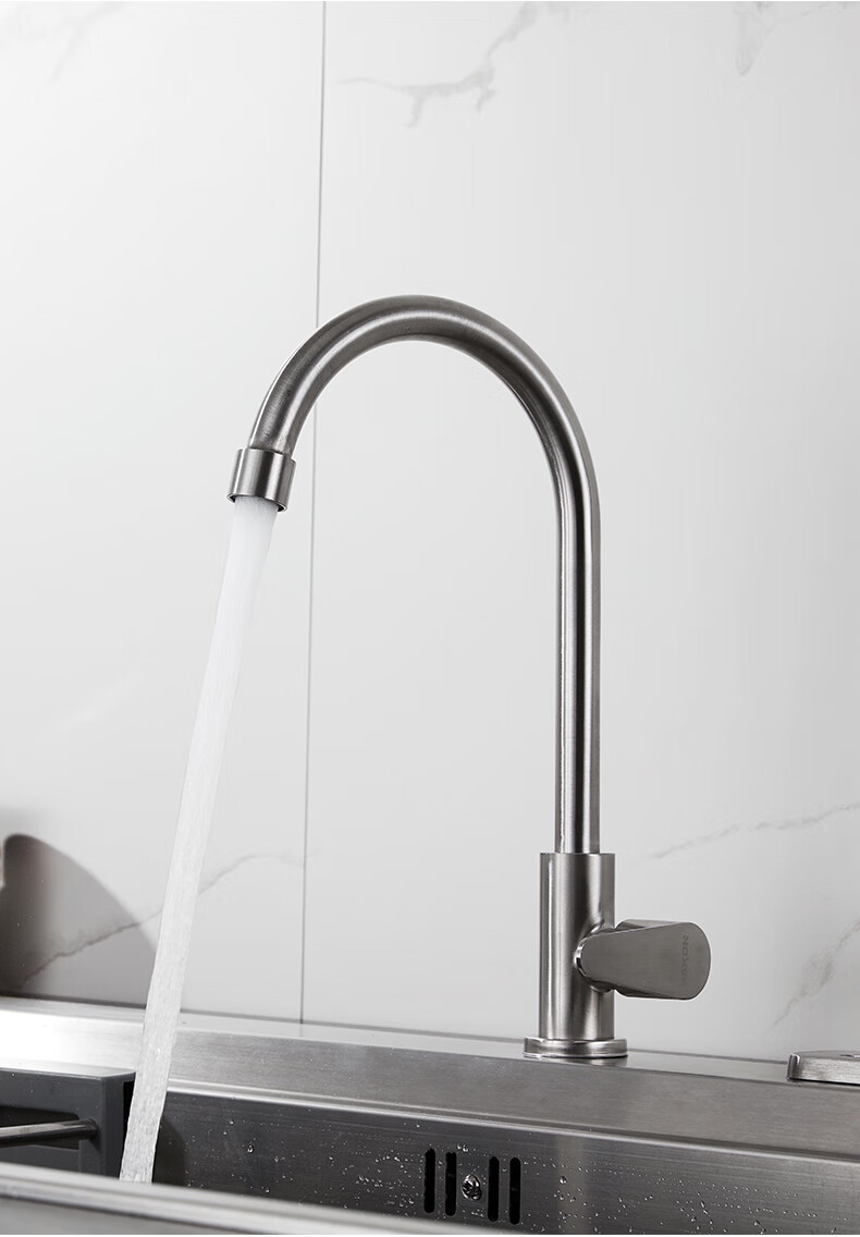 304不锈钢厨房水龙头家用洗菜盆龙头冷热水槽洗手池全铜单冷水阀304