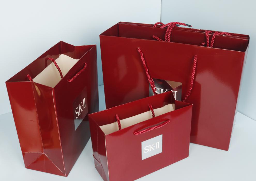 手提袋纸质 购物袋 sk-ii sk2 skll 专柜礼品袋 礼袋手提袋纸袋包装袋
