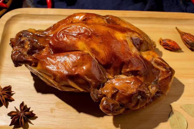 食怀正阳楼烧鸡 750g哈尔滨烧鸡 东北老式烧鸡 正阳楼土笨鸡 熏烤整鸡