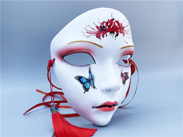 万物有灵面具女全脸化妆舞会道具抖音动漫脸中国古风cos汉服配饰