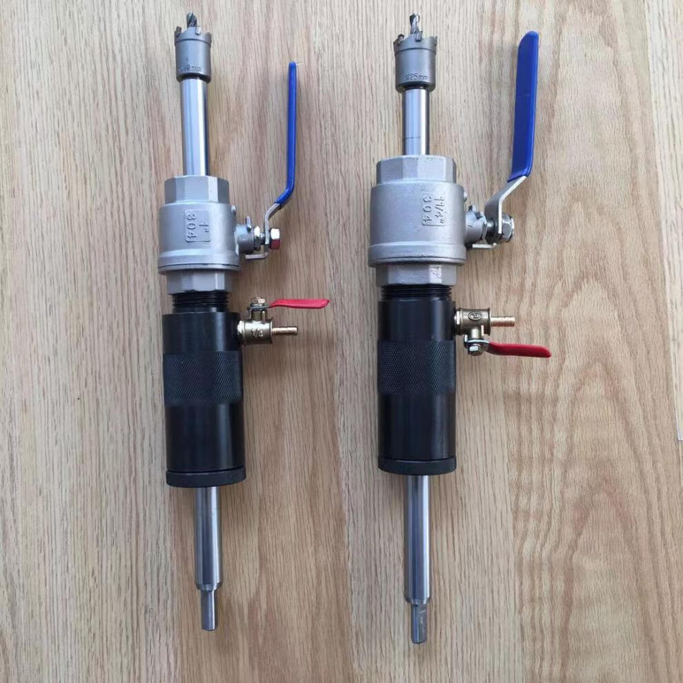 驭舵dn25带水带压管道开孔器dn32电动不停水开口器自来水管供暖打孔机