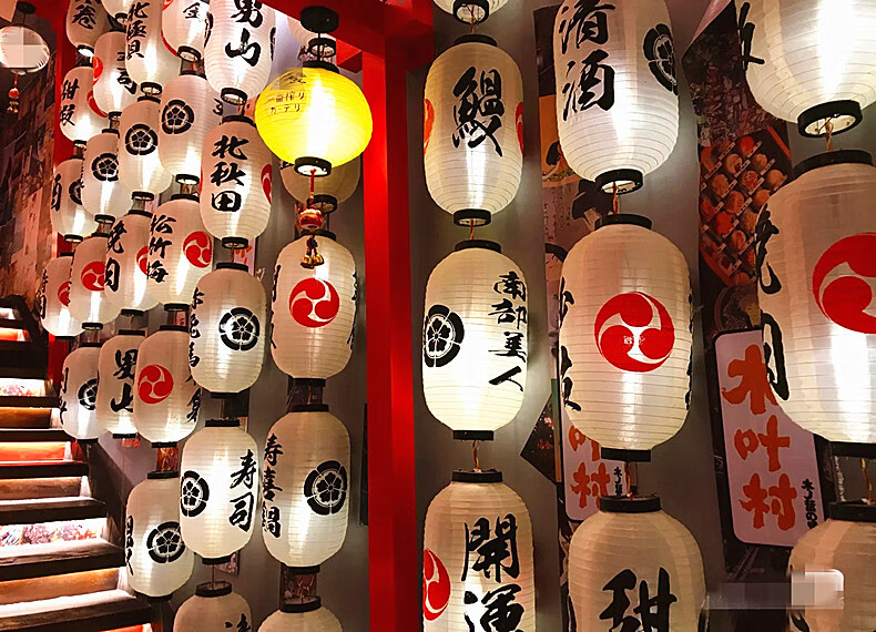 可狄日式灯笼户外吊灯寿司料理日料店居酒屋餐厅装饰