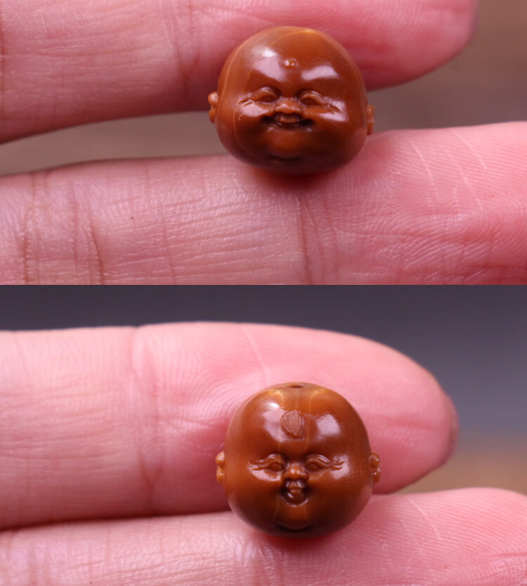 520礼物南工名家橄榄核雕刻手串手工雕刻十分开心童趣橄榄胡手链小籽