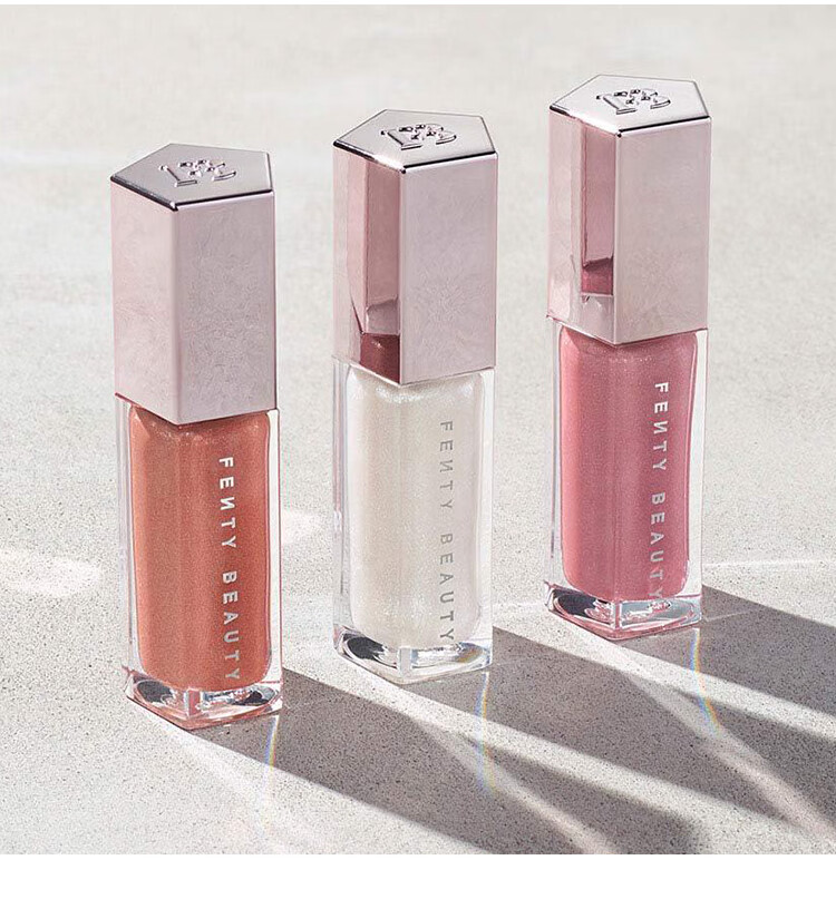 fentybeauty蜜粉蕾哈娜液体唇釉唇蕾哈娜fb限量裸色丰唇唇蜜带细闪叠