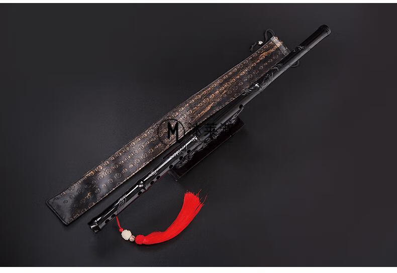 玉笛玉箫陈情/笛子羡羡用笛横笛笛汉服配饰 c调(红纹路款)【图片 价格