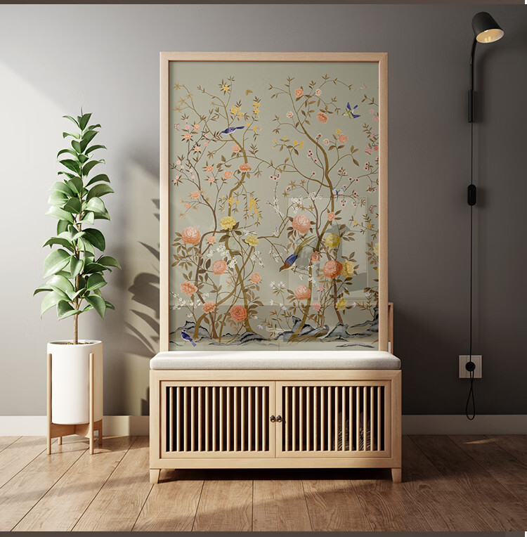 豪有范现代简约屏风隔断客厅进入户门遮挡玄关房间卧室玄关屏风柜鞋柜