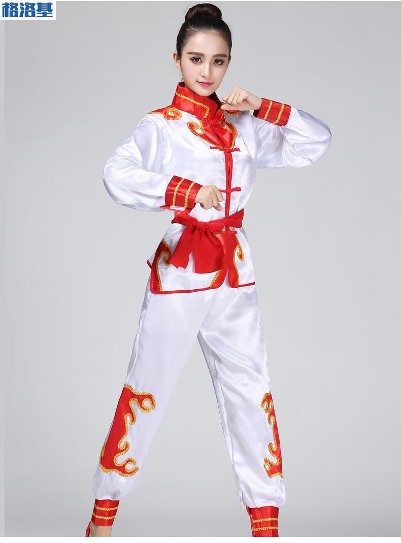 元宵上元灯节打鼓服演出服腰鼓服装舞龙服装舞狮风武术练功服威风锣鼓