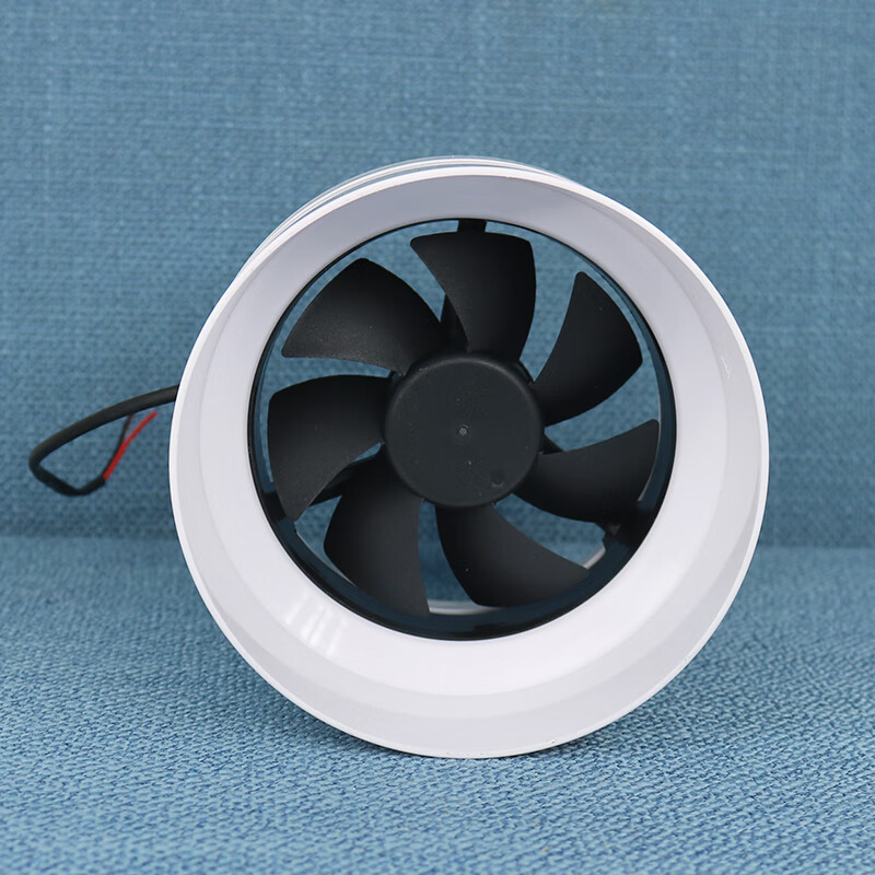 v管道风机pvc家用排气扇寸厕所卫生间抽风机小型换气扇深灰色