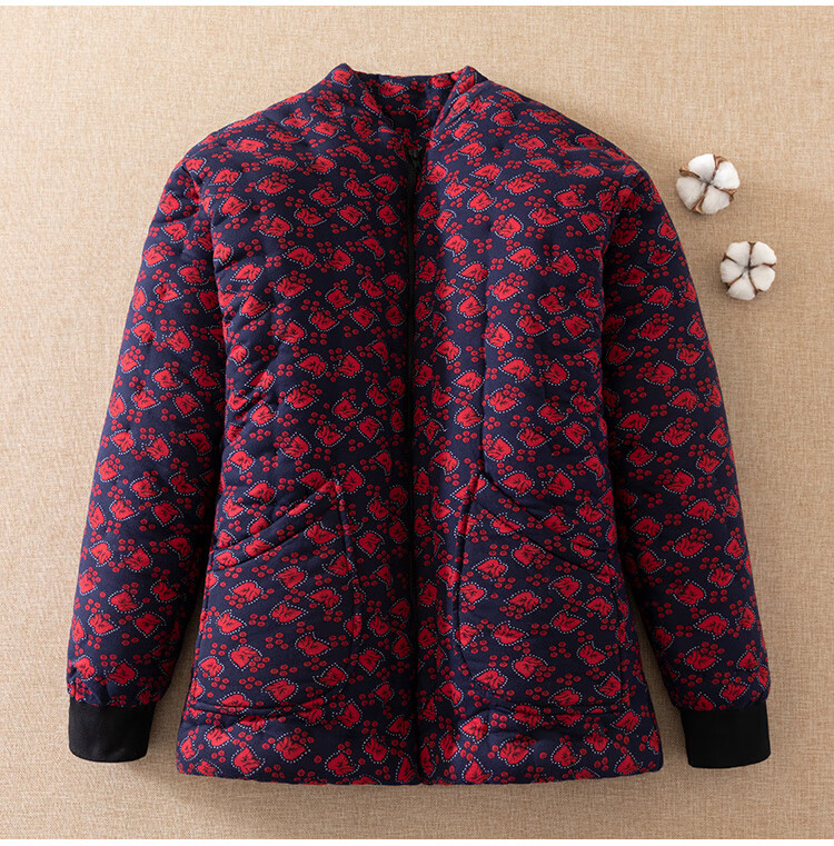 策博格手工做的棉花袄棉袄女冬装加厚居家内胆老人奶奶老太太老式棉衣