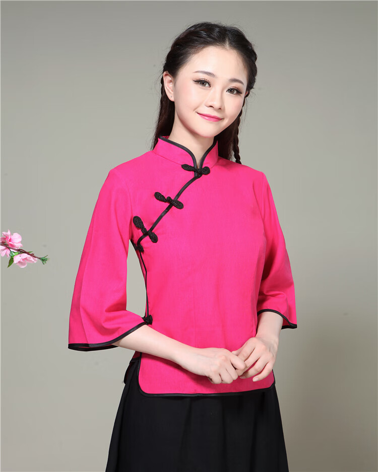 裳厢记民国学生服装 女五四青年装复古风棉麻汉服毕业班服校服合唱