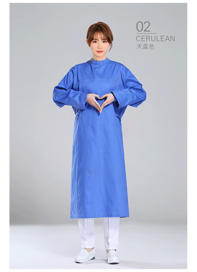 反穿衣医用 手术服男女纯棉长袖医生服手术室工作服洗手衣医用外科反