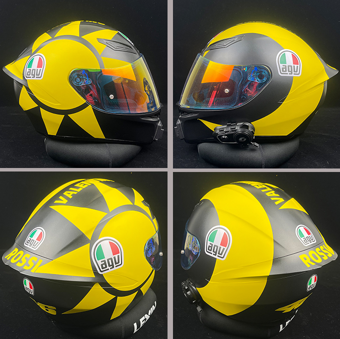 头盔贴纸贴花防水摩托车机车shoeiagv镜片贴画x14z7arai反光个性改装