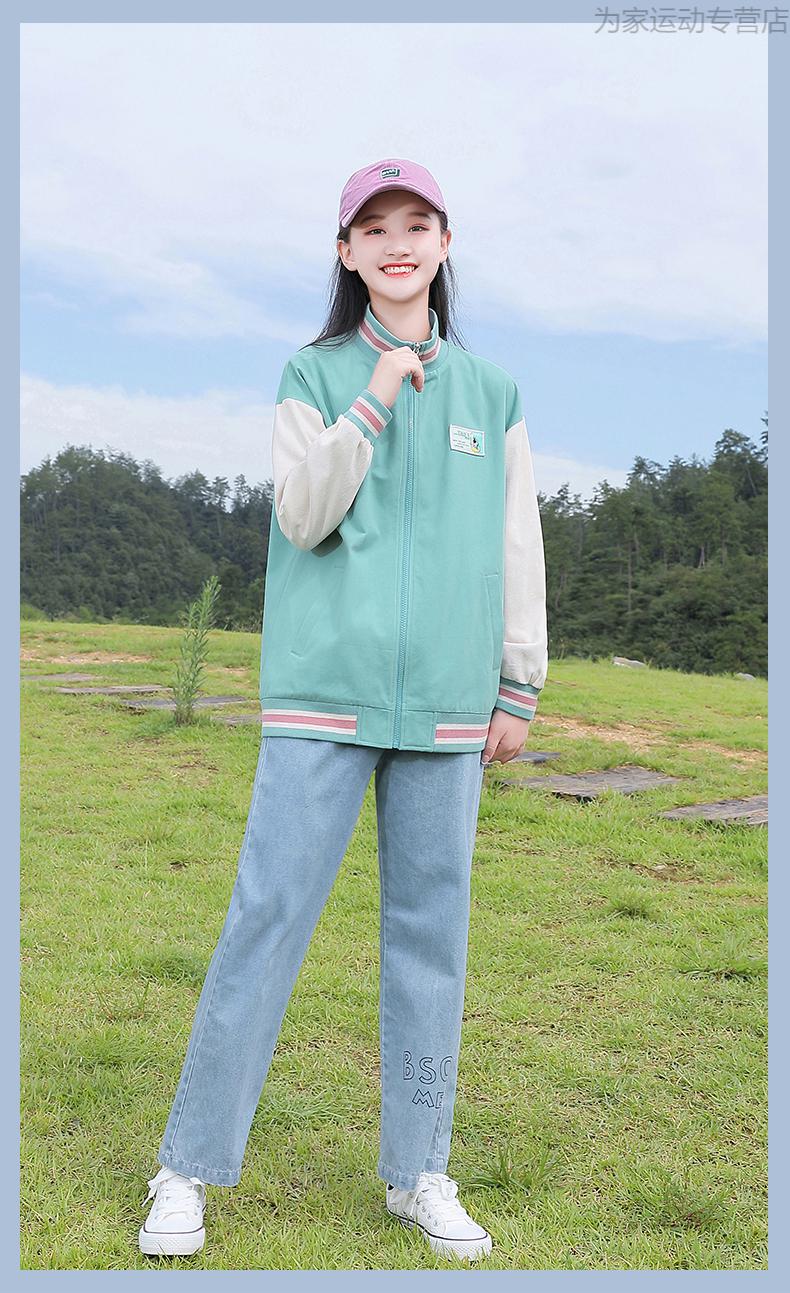 支持国货李宁高中初中学生秋季外套女宽松少女春秋棒球