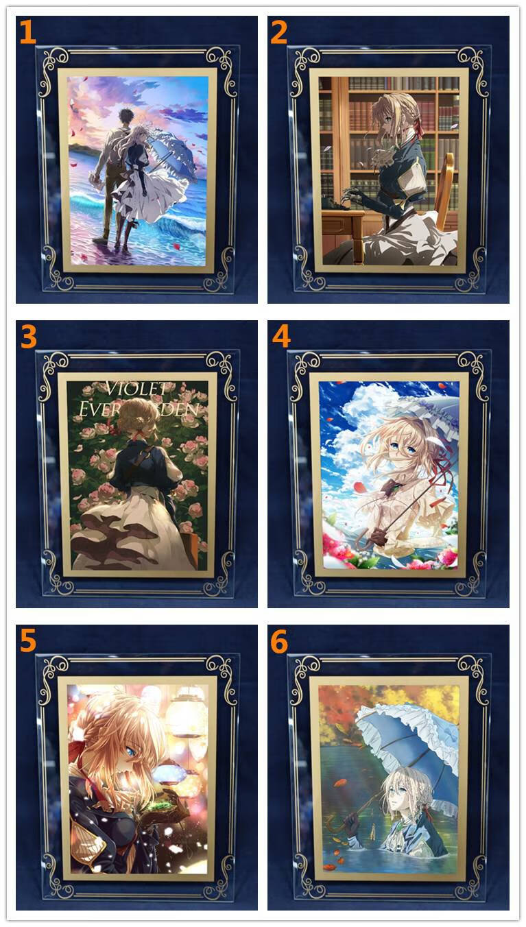 品质保证紫罗兰永恒花园相框周边薇尔莉特紫罗兰动漫相框二次元相框立