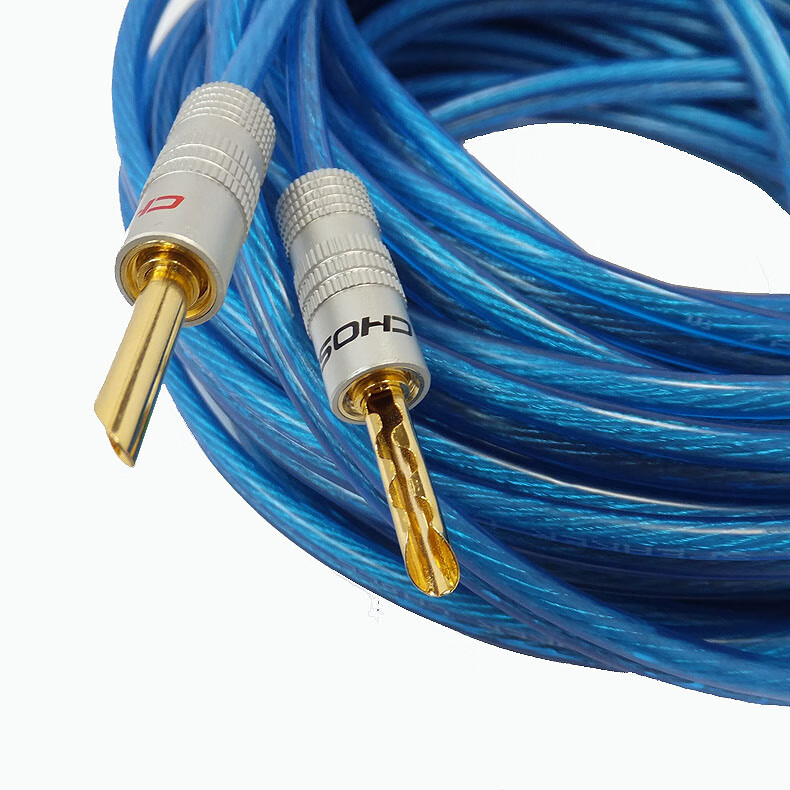 主副音箱连接线发烧喇叭线音频音箱线音响线惠威m200mkii高保真香蕉头