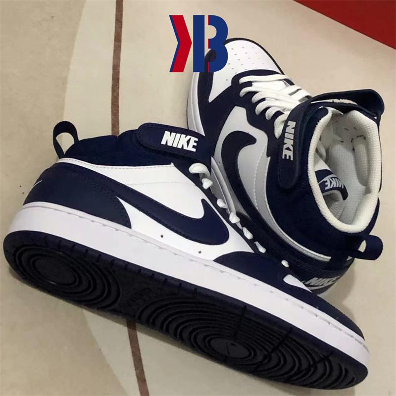 nike耐克 court borough mid2 小黑曜石 男女中帮休闲板鞋cd7782-10