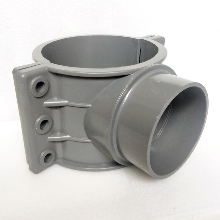 pvc管件增接口三通异径哈夫节鞍形马鞍座快速接头160补漏变径内丝125x