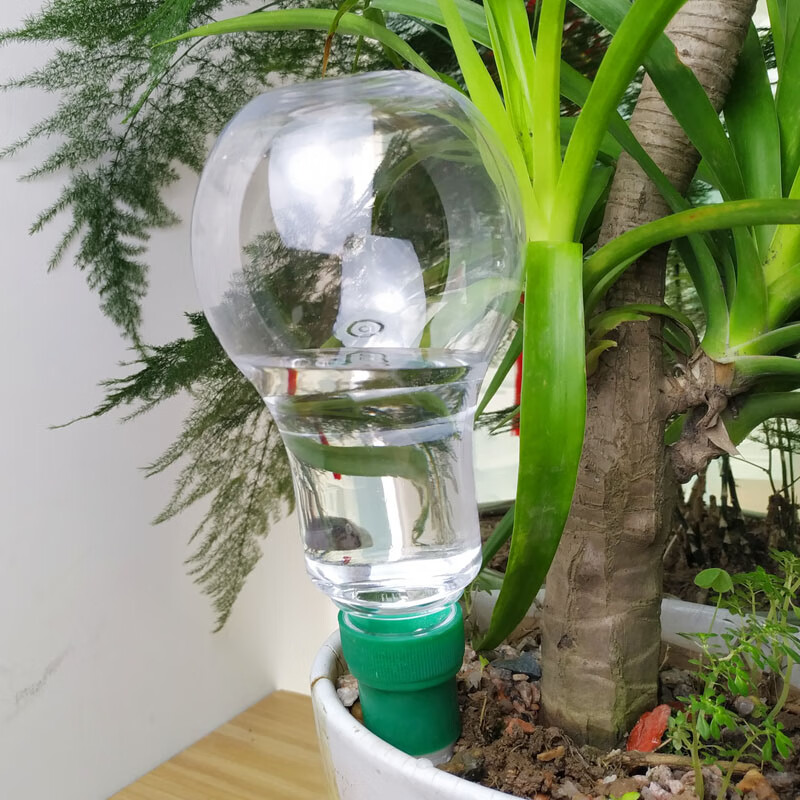 自动浇花器家用养花灌溉器多肉植物渗水滴灌懒人自动浇水淋花 1个红色