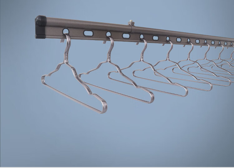 晾衣杆升降晾衣架升降手摇gw7260ab双杆式铝合金阳台手动晾衣杆