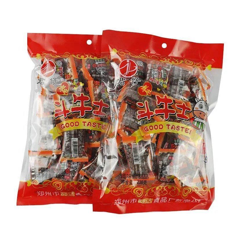 君仔素斗牛士辣条大刀肉8090后儿时怀旧零食网红辣片童年记忆 4包952g