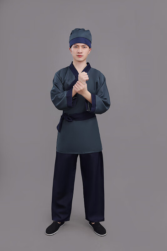 店小二成人古装古装老百姓表演服旧社会农民衣服武工队 款式4 160cm