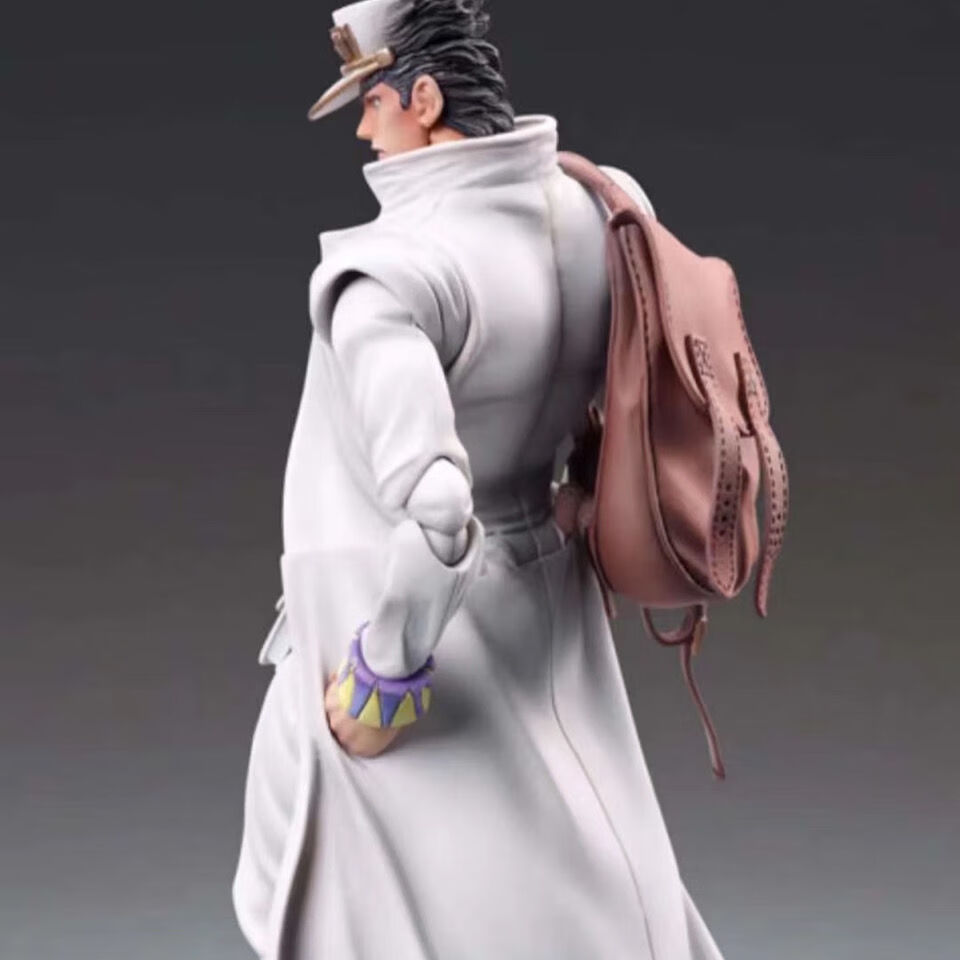 jojo的奇妙冒险白金之星 空条承太郎白衣超像可动模型摆件盒装 jojo