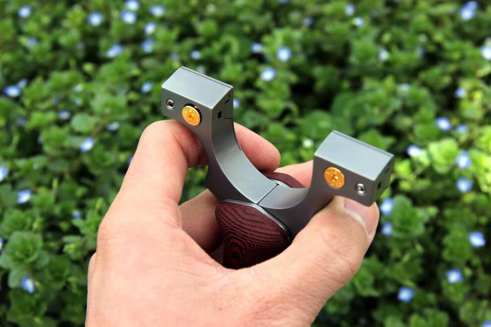 可折叠口袋高精度弹弓精准弹工户外竞技专用可过安检 钛合金实战款