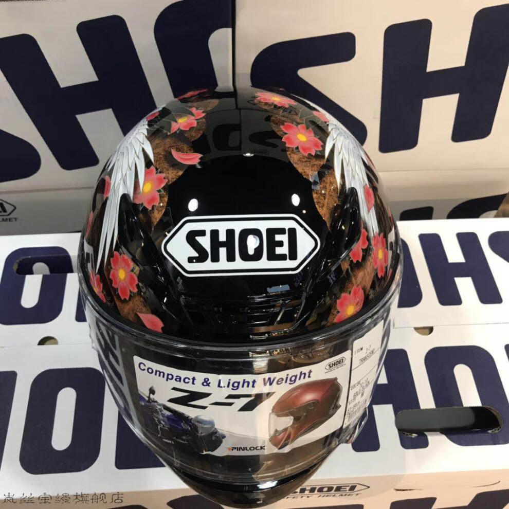 新年礼物猫头盔shoeiz7摩托车头盔电源键猫男女仙鹤防雾全盔跑盔