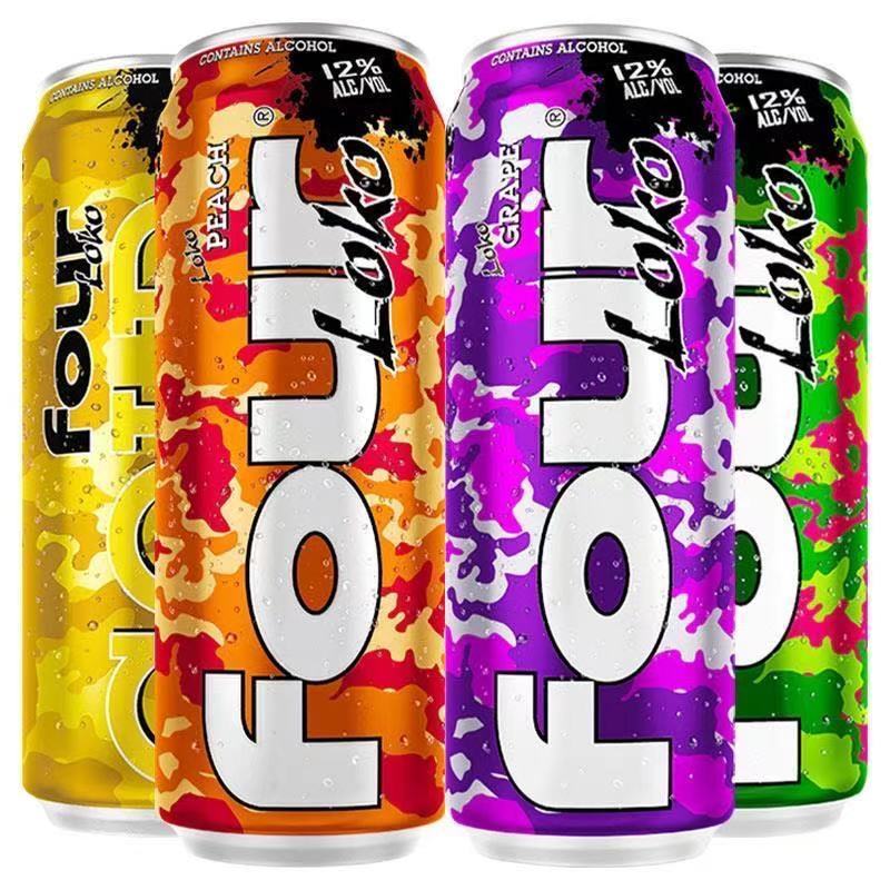 four loko四洛克美国果味预调鸡尾酒网红斯洛克695ml 1罐装 草莓柠檬